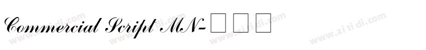 Commercial Script MN字体转换